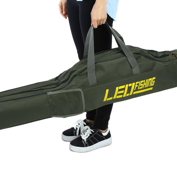 LEO 1M / 1.5M Foldable Fishing Rod Bag Fish Pole Holder