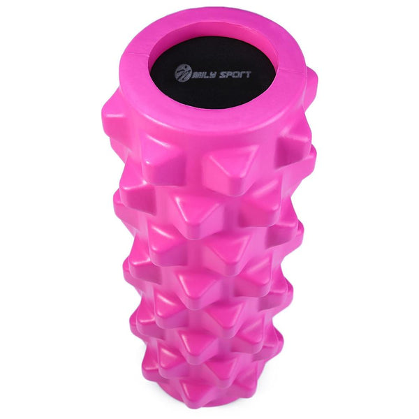 MILY SPORT PU Skin EVA Yoga Fitness Foam Roller Physio Block Exercise Massage Gym Cure Equipment
