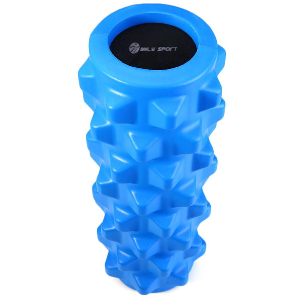 MILY SPORT PU Skin EVA Yoga Fitness Foam Roller Physio Block Exercise Massage Gym Cure Equipment