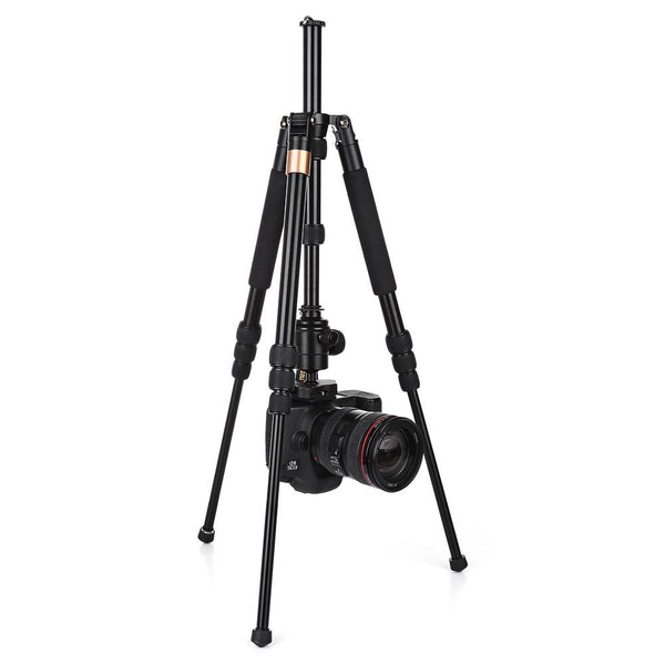 QZSD Q668S 1.46m Aluminium Alloy 4 Section Camera Tripod Unipod