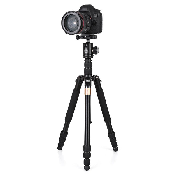 QZSD Q668S 1.46m Aluminium Alloy 4 Section Camera Tripod Unipod