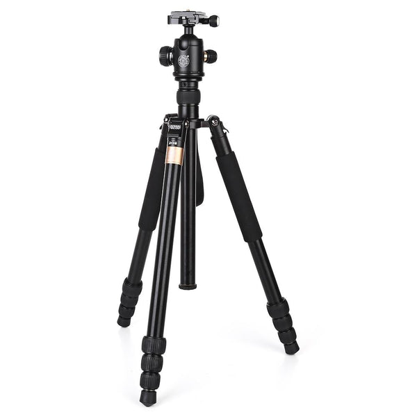 QZSD Q999B 1.63m Aluminium Alloy 4 Section Camera Tripod Unipod