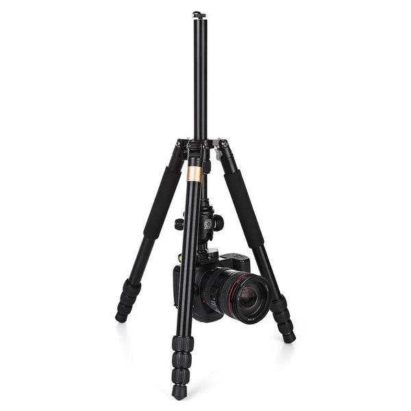 QZSD Q999B 1.63m Aluminium Alloy 4 Section Camera Tripod Unipod