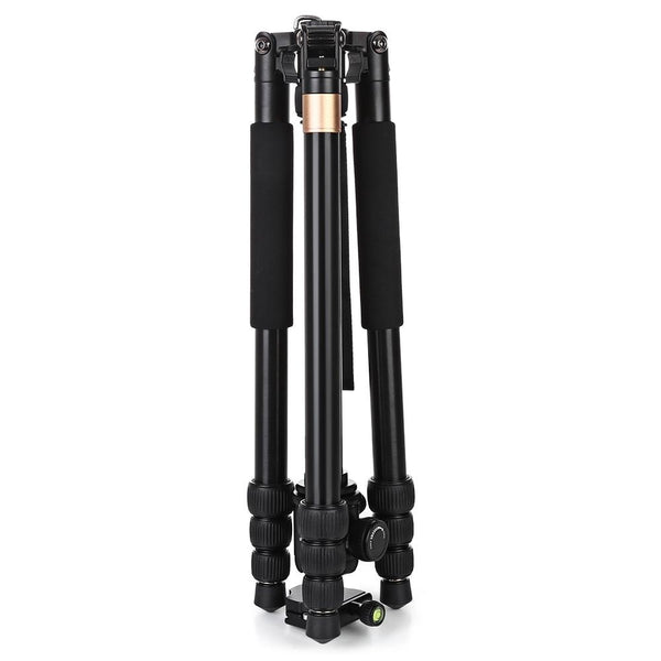 QZSD Q999B 1.63m Aluminium Alloy 4 Section Camera Tripod Unipod