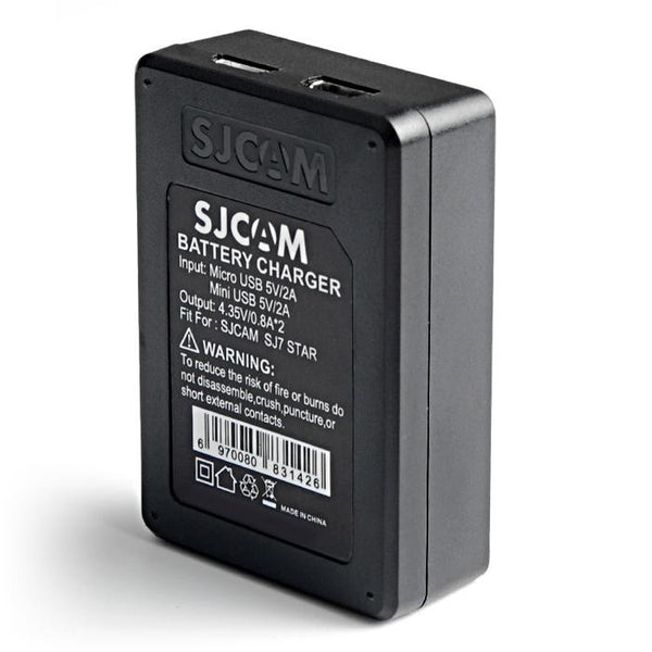 SJCAM Dual Slot Charging Dock with Double 1000mAh Back-up Batteries for SJ7 Star Action Camera