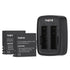 ThiEYE Dual Battery Charger with Two 1100mAh Batteries for T5e / T5 Action Camera