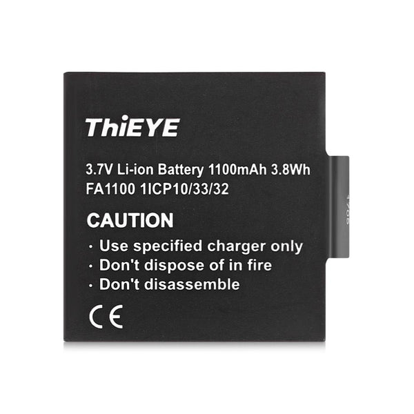 ThiEYE Dual Battery Charger with Two 1100mAh Batteries for T5e / T5 Action Camera