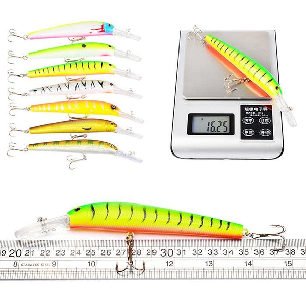 Proberos DWMI009 60-piece Set ABS Plastic Classic Fishing Lures Hard Bait