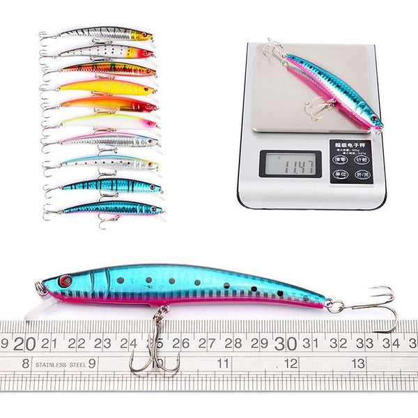 Proberos DWMI009 60-piece Set ABS Plastic Classic Fishing Lures Hard Bait