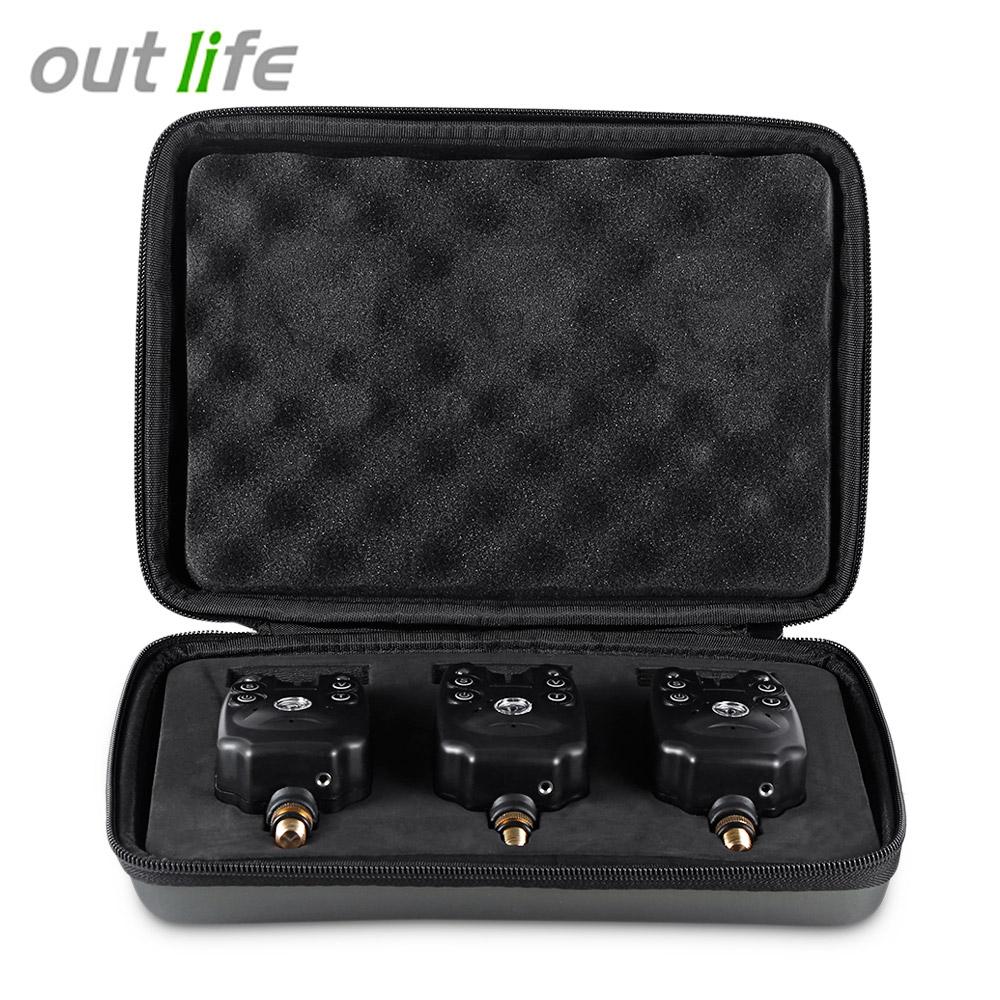 Outlife JY - 1 - 3 3pcs / Box LED Sound Visual Fishing Bite Alert