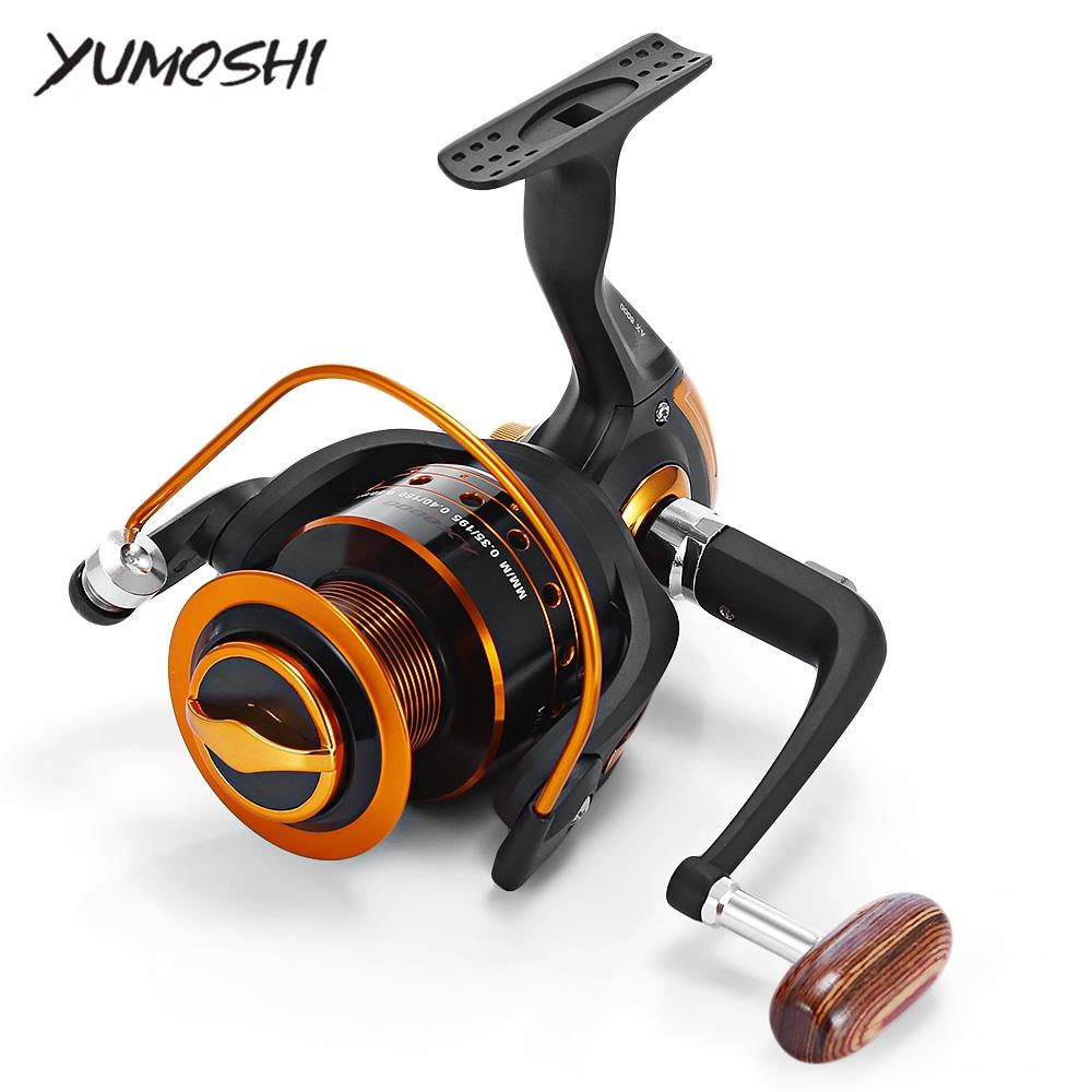 YUMOSHI 12 + 1BB Metal Fishing Reel with Foldable Handle