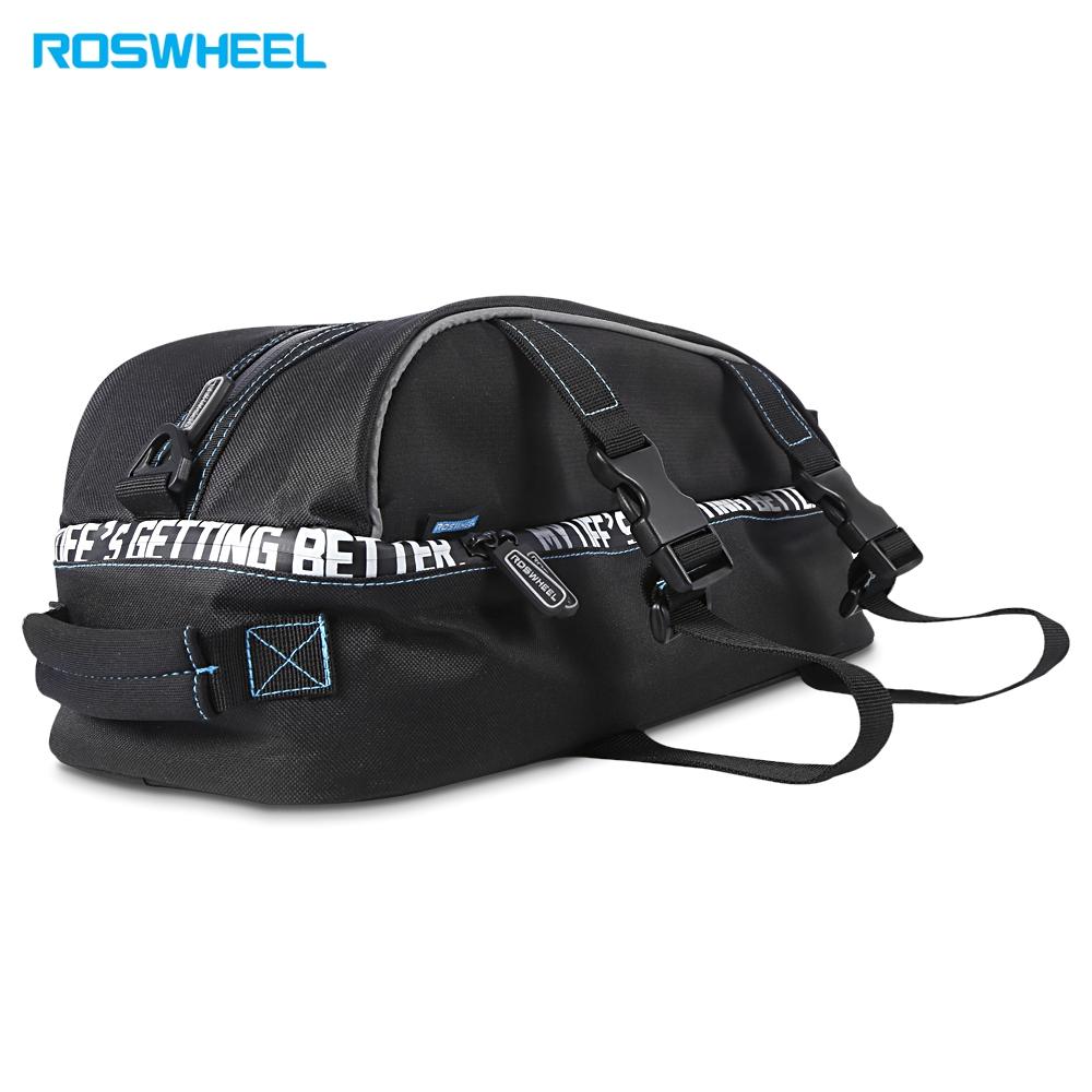 ROSWHEEL 8L Multifunctional Double Layer Bike Rear Seat Bag