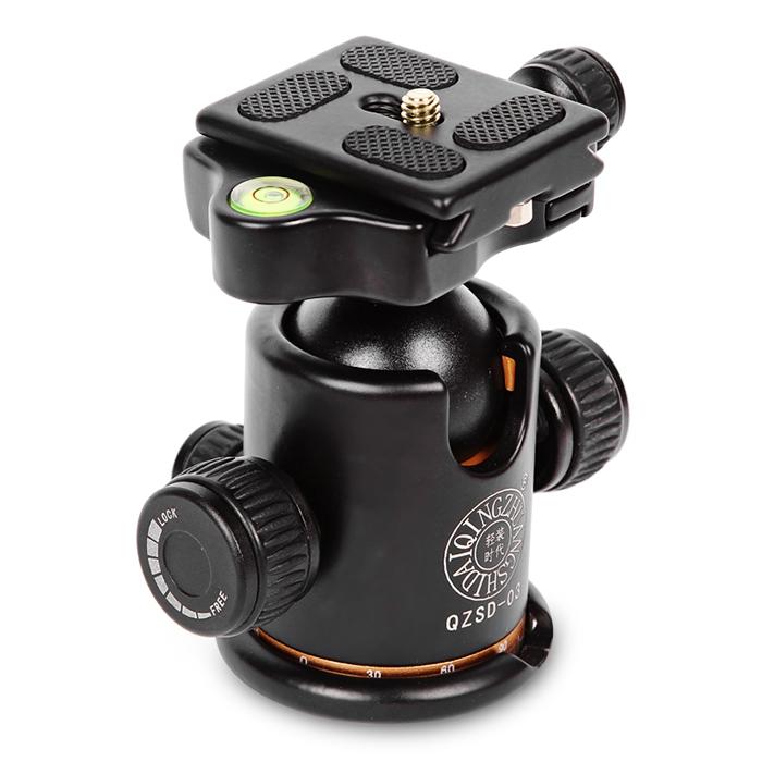 QZSD Q - 03 Tripod Panoramic Ball Head Holder 360 Degree Fluid Rotation