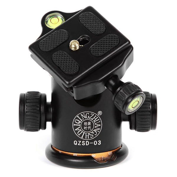 QZSD Q - 03 Tripod Panoramic Ball Head Holder 360 Degree Fluid Rotation