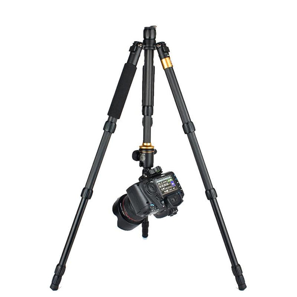 QZSD Q990C Portable Carbon Fiber Camera Tripod with 360 Degree Head