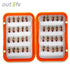 Outlife 40pcs / Box Bionic Insect Fly Shape Fishhook