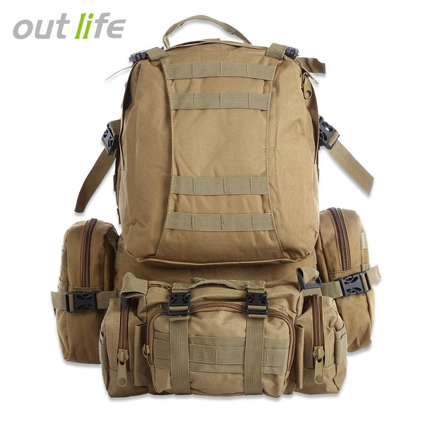 Outlife 50L Multifunction Molle Camouflage Backpack for Outdoor Sport Climbing Hiking Camping - CBXMall.com | Best Prices ➤ Fast DELIVERY | ✈ Free Standard Shipping over 100+ Countries Worldwide