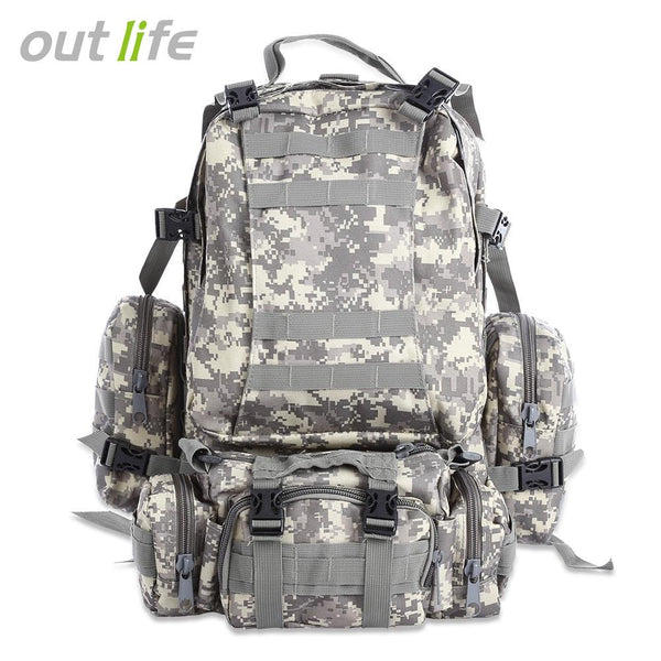 Outlife 50L Multifunction Molle Camouflage Backpack for Outdoor Sport Climbing Hiking Camping - CBXMall.com | Best Prices ➤ Fast DELIVERY | ✈ Free Standard Shipping over 100+ Countries Worldwide