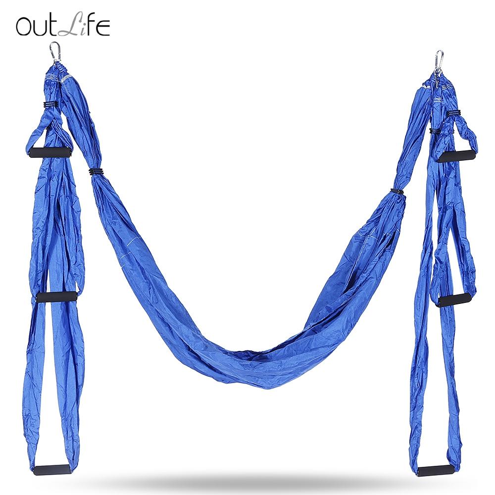 Outlife Parachute Fabric Swing Inversion Therapy Anti-gravity Aerial Yoga Hammock