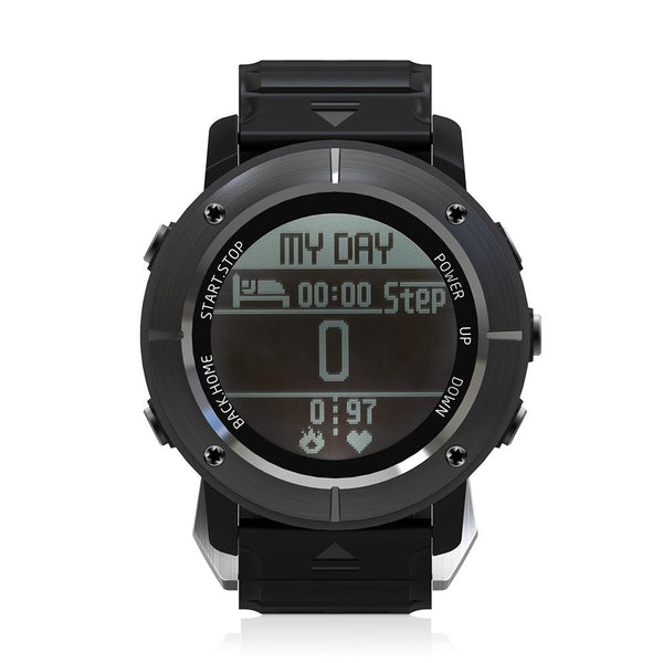UW80C Male Sports Digital Watch Heart Rate Monitor SOS GPS