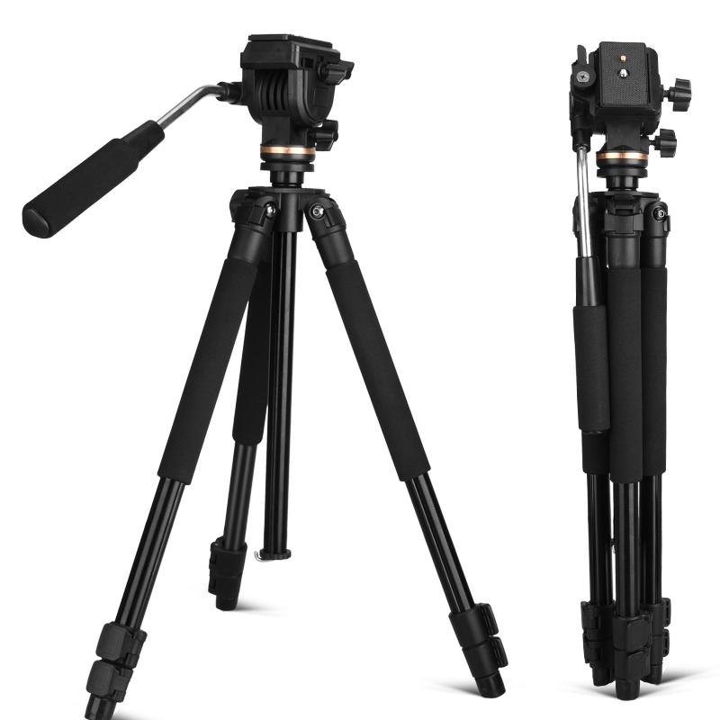 QZSD Q310 Tripod with Fluid Head for DSLR Camera