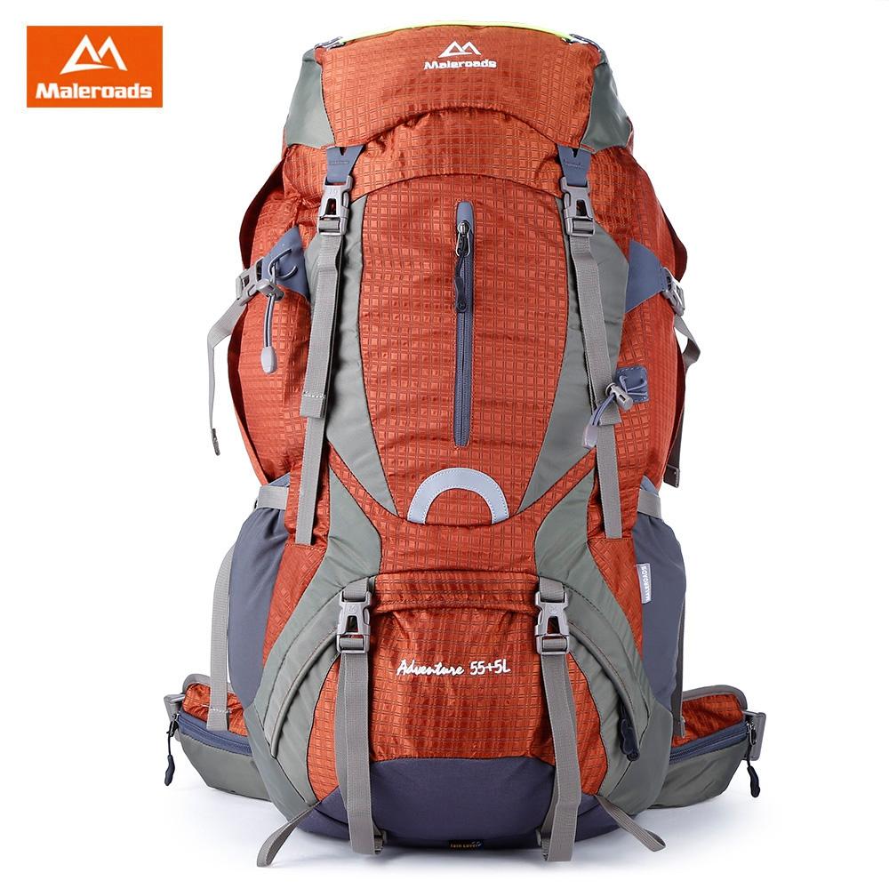 Maleroads 60L Water Resistant Hiking Camping Backpack