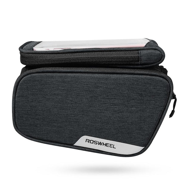 ROSWHEEL 121462 Bike Frame Bag Cycling Top Tube Pannier with Cell Phone Holder