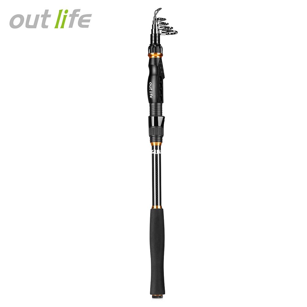 Outlife 27554 High Carbon Fiber Fishing Rod Fish Pole Equipment
