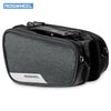 ROSWHEEL 121461 Bicycle Top Tube Pannier Bike Frame Bag with Phone Mount Holder