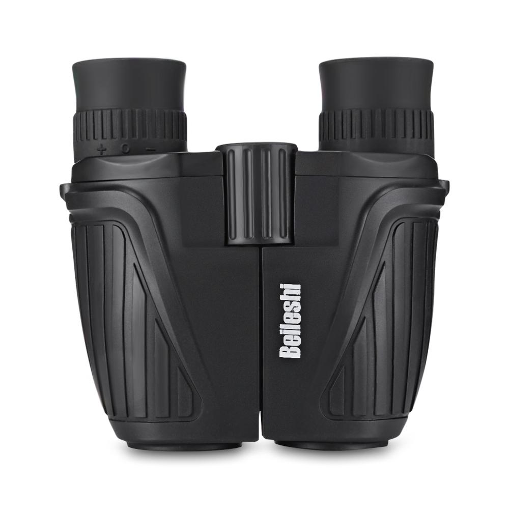 Beileshi 10 x 25 Folding High Powered Binocular with Weak Light Night Vision