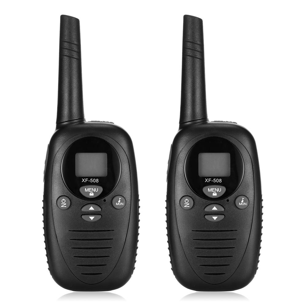 2pcs XF - 508 Children Walkie Talkies 2-way Radio 22 Channels 3KM Range Belt Clip