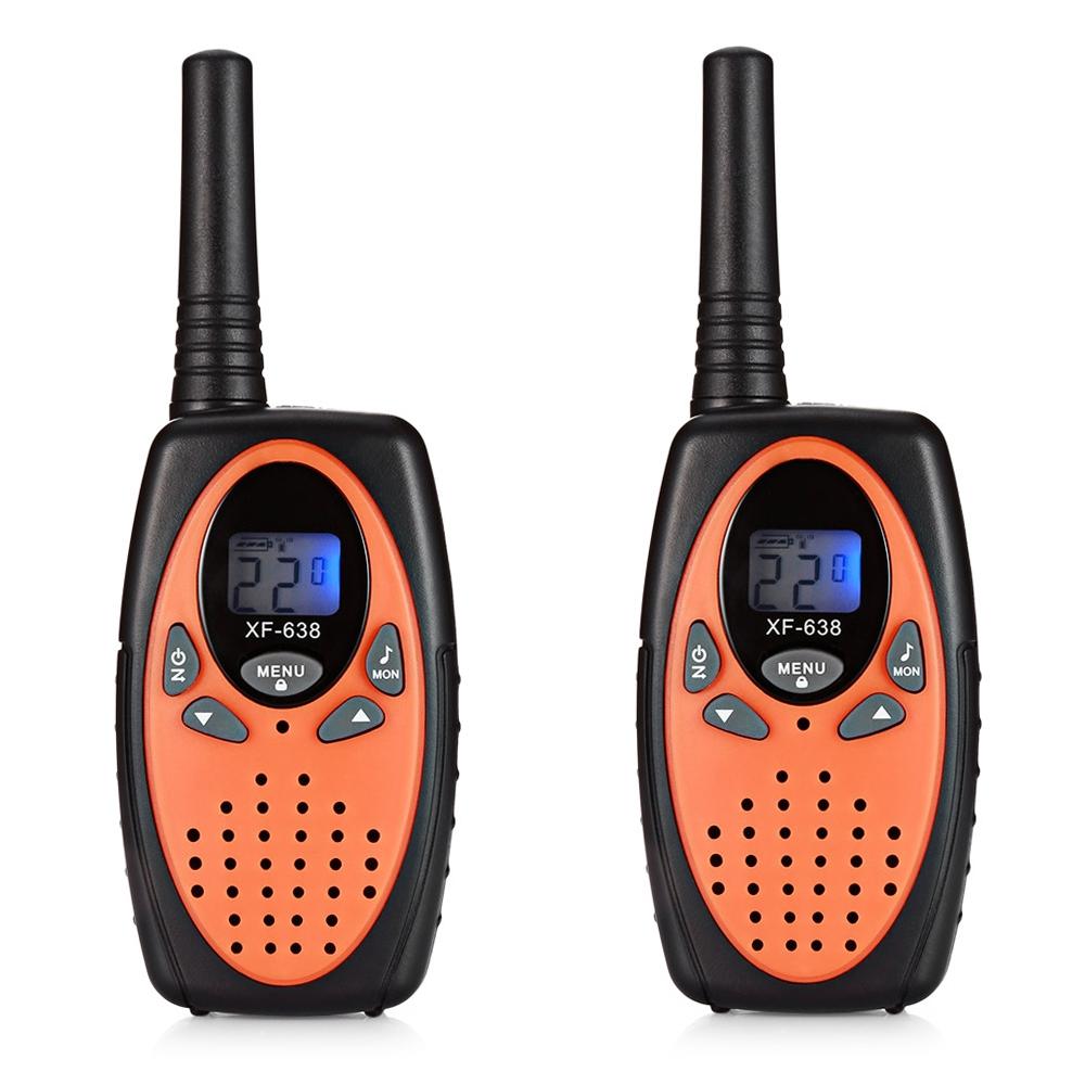 2pcs XF - 638 22 Channel Travel Handheld Walkie Talkie Kids Portable 2 Way Transceiver
