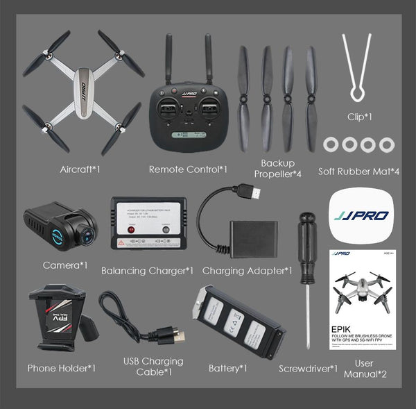 JJRC JJPRO X5 5G WiFi FPV RC Drone GPS Positioning Altitude Hold 1080P