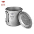 Keith Ti3240 Outdoor Drinkware Foldable Handle Titanium Cup with Cover - CBXMall.com | Best Prices ➤ Fast DELIVERY | ✈ Free Standard Shipping over 100+ Countries Worldwide