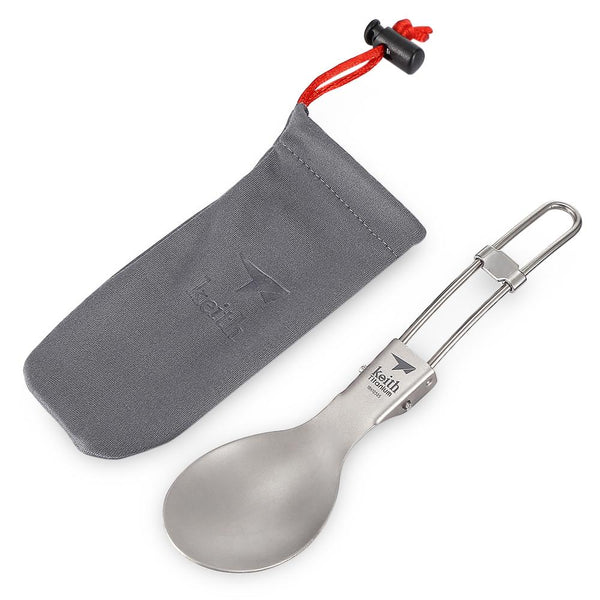 Keith Outdoor Tableware Portable Foldable Titanium Spoon - CBXMall.com | Best Prices ➤ Fast DELIVERY | ✈ Free Standard Shipping over 100+ Countries Worldwide