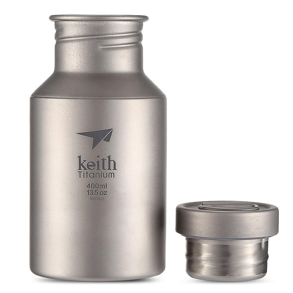 Keith Outdoor Ultra-light 400ML Pure Titanium Water Bottle - CBXMall.com | Best Prices ➤ Fast DELIVERY | ✈ Free Standard Shipping over 100+ Countries Worldwide