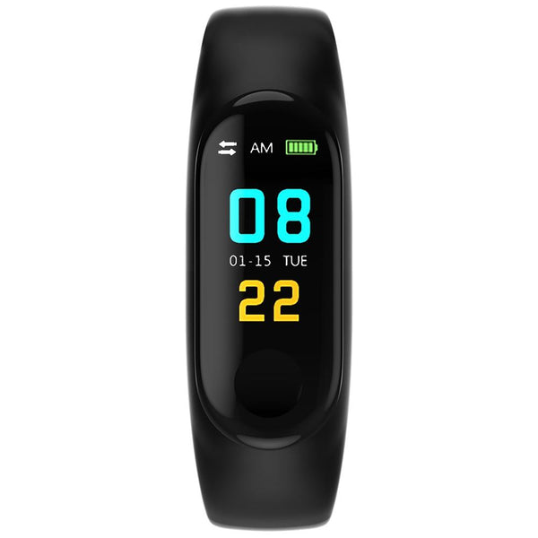 M3PLUS 0.96 inches Smart Bracelet Bluetooth 4.0 Heart Rate Monitoring Blood Pressure Functions