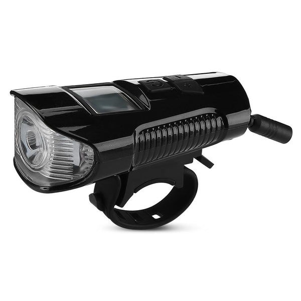 Bicycle Front Light LED USB Rechargeable Bike Torch with Computer Electric Horn