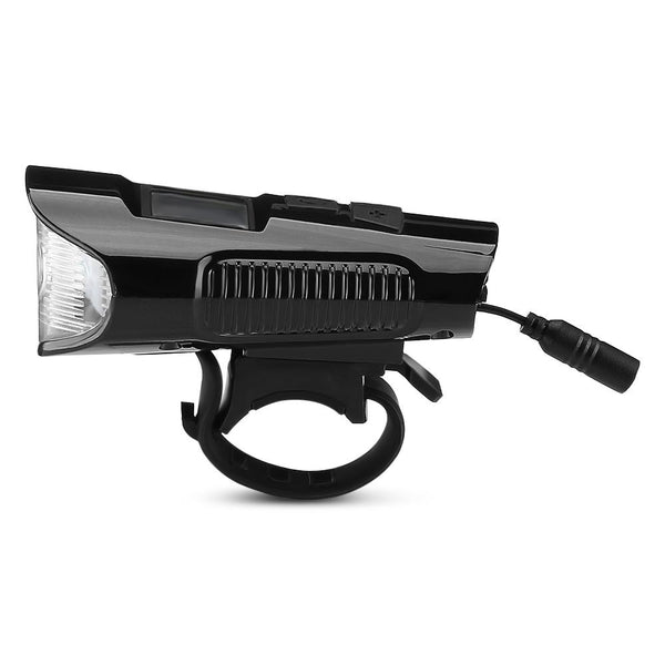 Bicycle Front Light LED USB Rechargeable Bike Torch with Computer Electric Horn