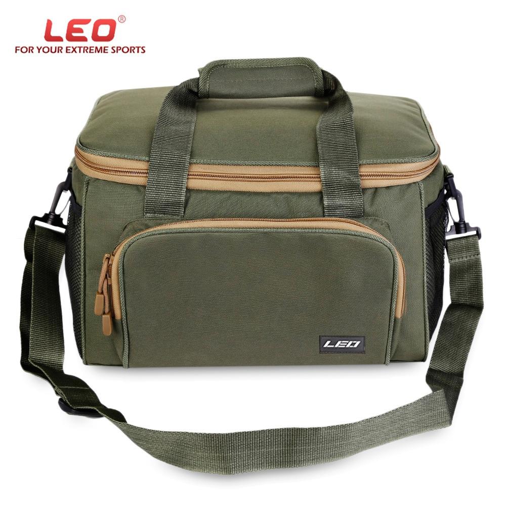 LEO Multifunctional Canvas Square Fishing Bag