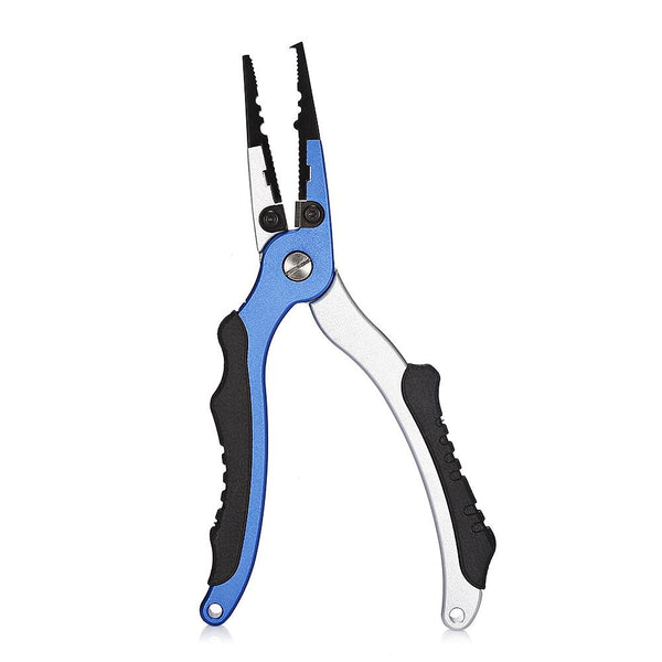 No. FG - 1038 Aluminum Alloy Fishing Pliers Split Ring Cutters with Sheath and Retractable Tether