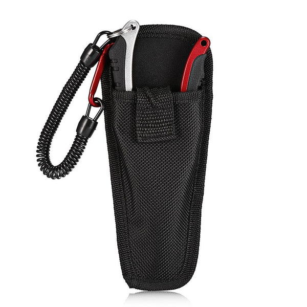 No. FG - 1038 Aluminum Alloy Fishing Pliers Split Ring Cutters with Sheath and Retractable Tether