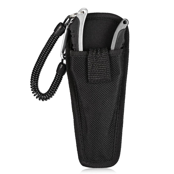 No. FG - 1038 Aluminum Alloy Fishing Pliers Split Ring Cutters with Sheath and Retractable Tether