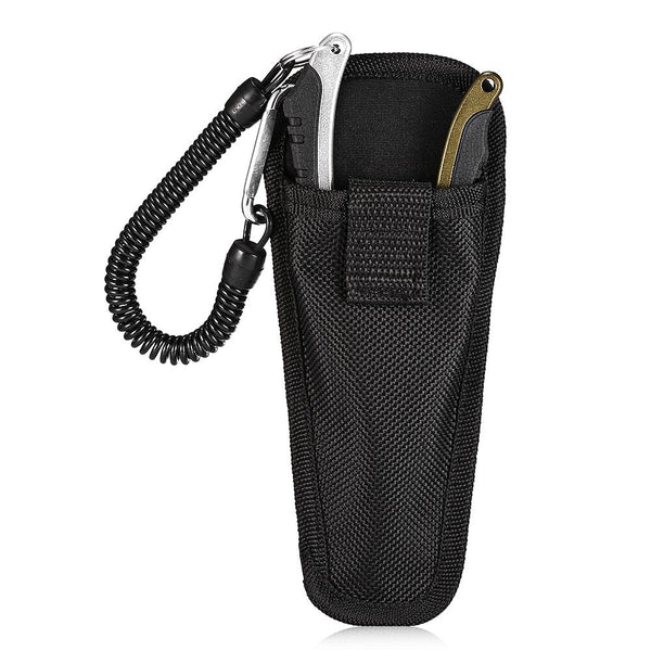 No. FG - 1038 Aluminum Alloy Fishing Pliers Split Ring Cutters with Sheath and Retractable Tether