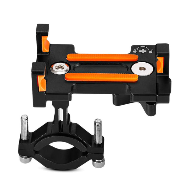 360 Degree Rotation Aluminum Alloy Bicycle Holder Bracket for Mobile Phones