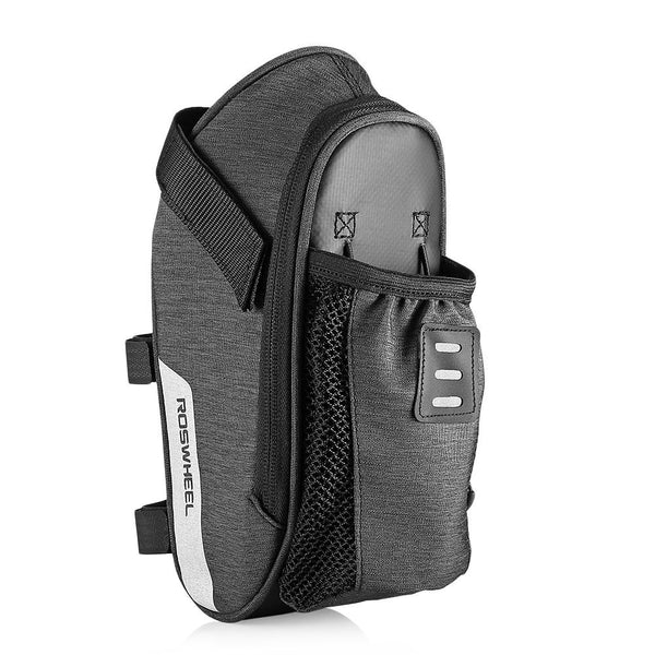 ROSWHEEL 131464 Bicycle Saddle Bag with Water Bottle Pocket