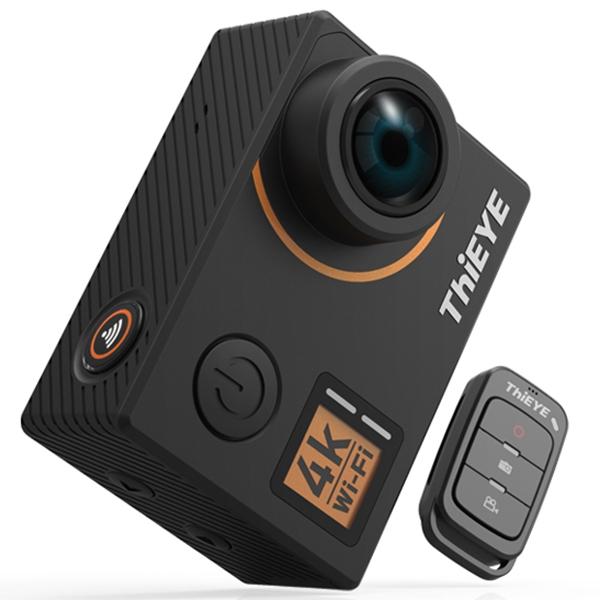 ThiEYE T5 Edge Live Stream Version Native 4K WiFi Action Camera with Voice Commands Remote Control