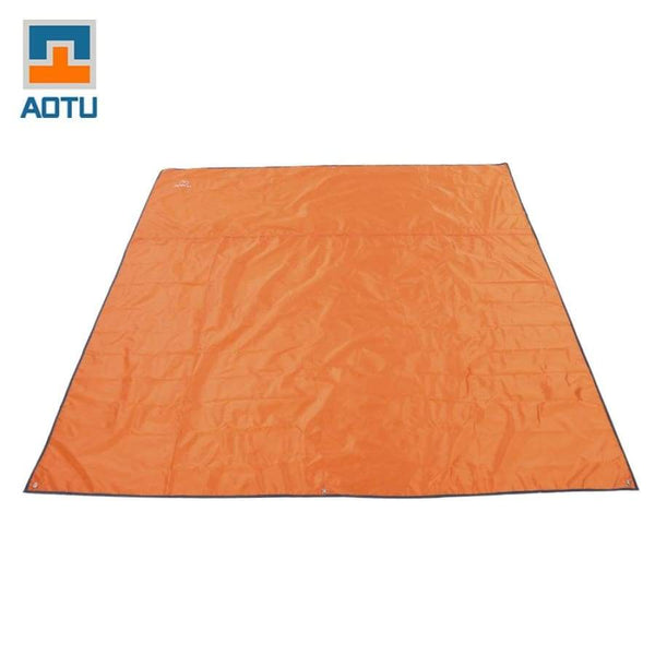 215 x 215cm Large Water Resistant Moisture-proof Mat - ORANGE - Camping Mats