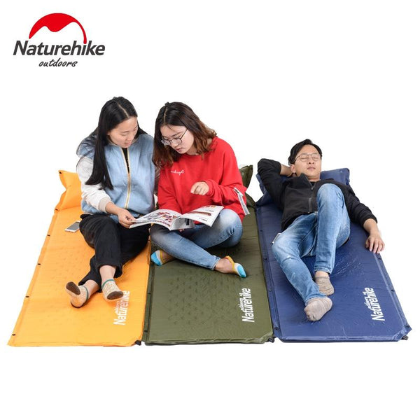 NatureHike Sleeping Mattress Self-Inflating Pad Portable Bed with Pillow Camping - CBXMall.com | Best Prices ➤ Fast DELIVERY | ✈ Free Standard Shipping over 100+ Countries Worldwide