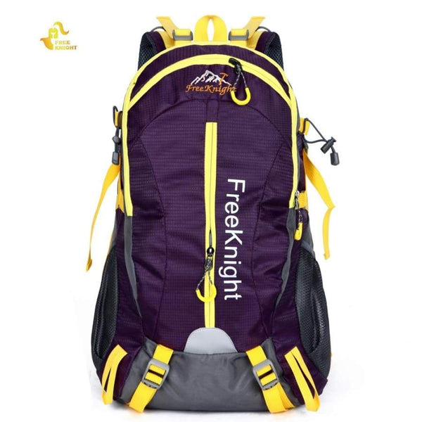 30L Nylon Water Resistant Backpack - PURPLE - Hiking Backpacks